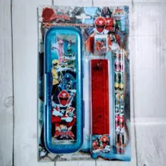 ゴーカイジャー 筆箱セット 定規 消しゴム 鉛筆 筆記用具　サンスター文具