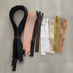 ファスナーセット（多色、約48cm）　コイルファスナー