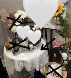 結婚式ウェルカムスペース装飾セット（アーティフィシャルフラワー＋布）