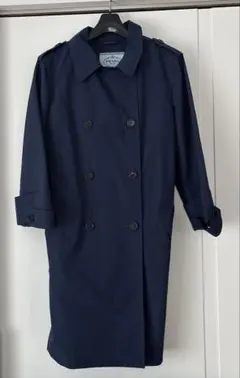 未使用正規品PRADAプラダトレンチコートネイビーベルト付