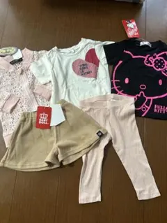 Tシャツズボンスカートカーディガン80cm