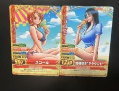 ワンピース　ワンピーベリーマッチダブル ナミ SR ロビン N