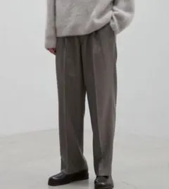 LIDNM MELANGE CHECK STRAIGHT SLACKSのサムネイル