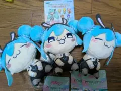 【最安おまけ付】初音ミク　もちぴこぬいぐるみ　〜びっきゅーとばにー〜　3体セット