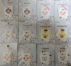 サンリオ　ふわふわスノーワッペン　セリア　パイルワッペン　12点　匿名配送