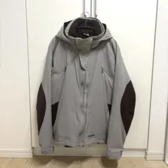 00s patagonia ソフトシェル ナイロン　M グレー/ブラウン