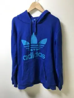 アディダス オリジナル パーカー ブルー M