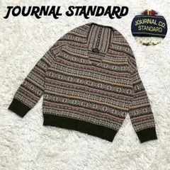【a1501】ジャーナルスタンダード 極美品 総柄 派手 ニット セーターのサムネイル