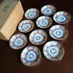 最終価格【未使用品】美濃焼 三洋陶器 龍峰窯 「色絵山水図 金彩古