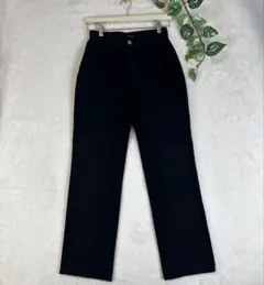 サムシング レディース ハイウエスト デニムパンツ ブラック 29×32