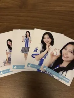 日向坂46生写真 松尾桜 横浜DeNAベイスターズユニフォーム セミコンプ