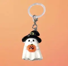 ♡handmade♡ハロウィンおばけチャーム　アンブレラマーカーめじるしチャーム