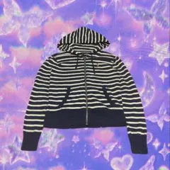 00s Ralph Lauren 短丈 ボーダー ジップパーカー Y2K 平成 - メルカリ