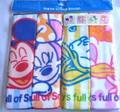 東京ディズニーリゾート ハンドタオル 4枚セット