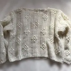 ヴィンテージ　 ニット　アクリルモヘア風