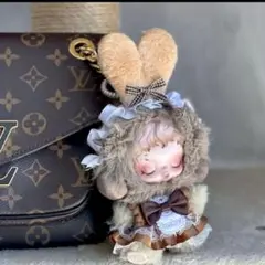 POPMARTスカルパンダ インプレッショニズム メイド服　ぬい服　着せ替