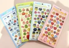 ぷっくりシール　立体シール　たまごっち　3Dステッカー　4枚セット