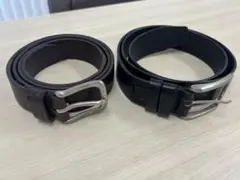 【マッシモドゥッティ】massimo dutti レザーベルト　２点セット