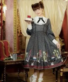 axes femme ロリータ服 axes femme kawaii 童話の小公女シリーズ 胸元レースもとっても