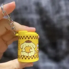ポムポムプリン　コインシリンダー　コインケース　小銭入れ　キーホルダー