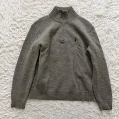 ポロ バイ ラルフ ローレン ニット ハーフジップ　グレー XL
