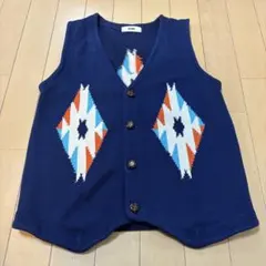 RCWB ニットベスト ネイビー