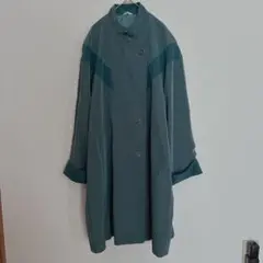 allo du chi 【M】グリーン トレンチコート レトロ 日本製 80s