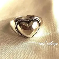 silver925ボリュームハートリング /シルバー925リング　ring