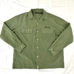 NIKO AND... オリーブグリーン 長袖シャツミリタリーカーキ