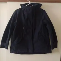 ネイビー フード付きジャンパー