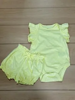 baby GAP ベビー ロンパース ショートパンツ セット イエローのサムネイル