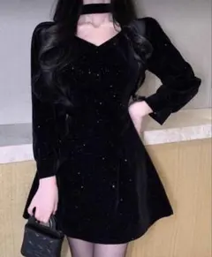 SHEIN 黒 ワンピース ドレス 21631932