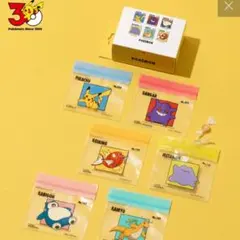 ポケモン ジップバッグ 6種お裾分けセット 　3COINS　スリコ