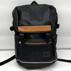 EDWIN エドウィン リュックサック バックパック ブラック×ブラウン 大容量のサムネイル