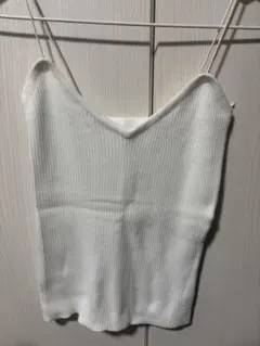 リブ編み キャミソール