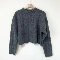 ケーブルニット 長袖