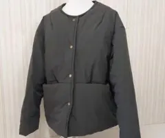 LUPILIEN 黒 キルティングジャケットコート レディース ブラック