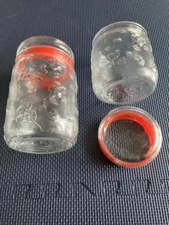 【昭和レトロ】東洋ガラス Recolte Pot 保存容器 2個セット