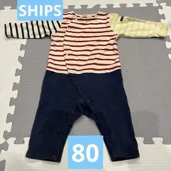 SHIPS ベビーロンパース　80