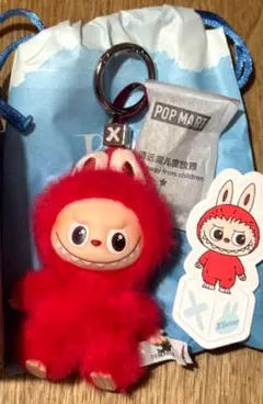 POP MART THE MONSTER PIN FOR LOVE レッド X