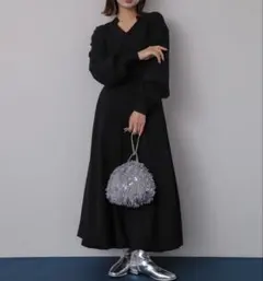 スキッパーバルーンワンピース