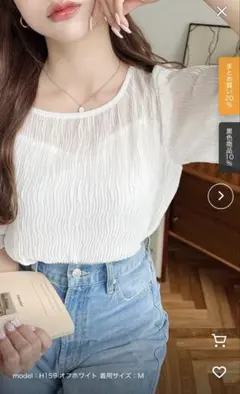 moment+ モーメントプラス シアープリーツ半袖メロウブラウス