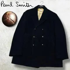 ポールスミス ロンドン メルトン ピーコート くるみボタン ダブル 日本製 M