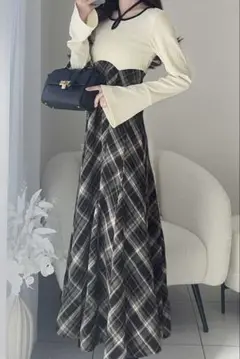 mily bilet ドッキングチェックワンピース