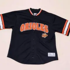 MLB ボルチモアオリオールズ　ミゲル・テハダ　ユニフォーム　全刺繍ロゴ 丸襟L