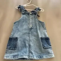 H&M キッズ デニム ジャンバースカート 100cm