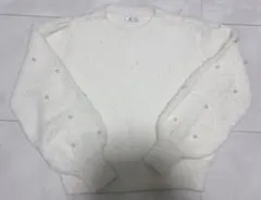 FUN 袖パールニット