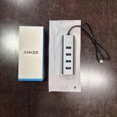 ANKER 4ポート USBハブ シルバー
