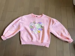 美品♡キッズ トレーナー ピンク ハート柄 120サイズ