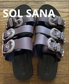 SOL SANA バックルサンダル 37 ブラウンのサムネイル